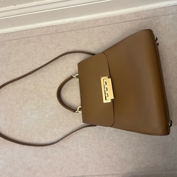 Zac Zac Posen Eartha Iconic large Top Handle – Camel/Tan Leather - Picture 15 of 17